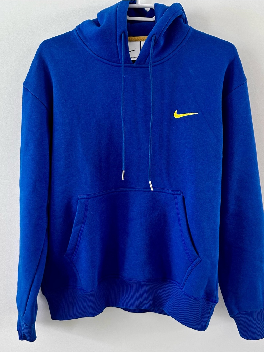 Nike Pullover Royal Blue Hoodie with Yellow Swoosh (Limited Run)